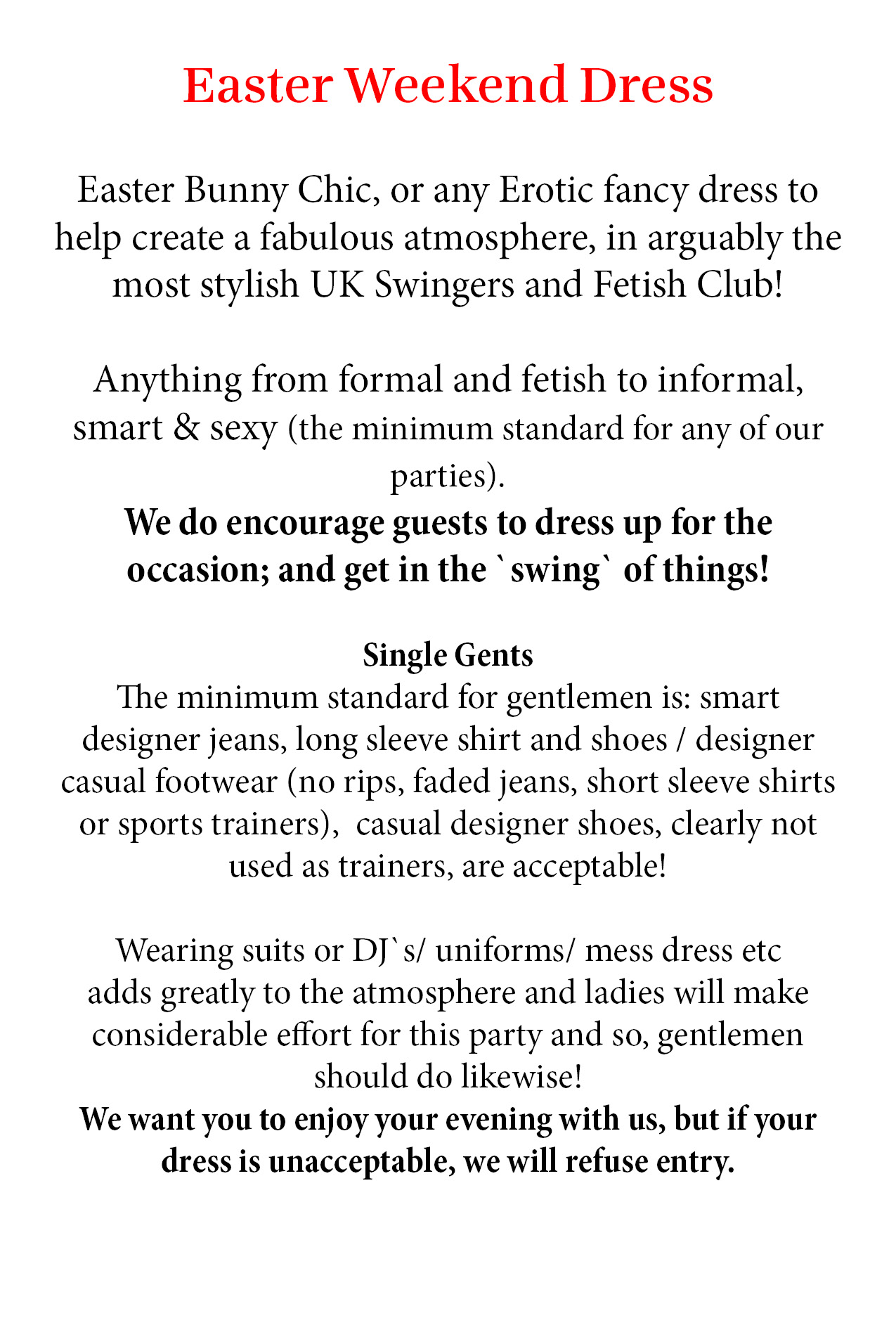 Dress Code